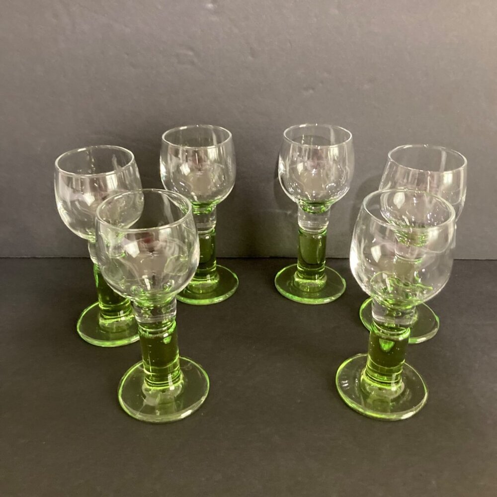 Vintage Italian Bormioli Rocco Limoncino Liquor Cordial Shot Glasses - Picture 4 of 6